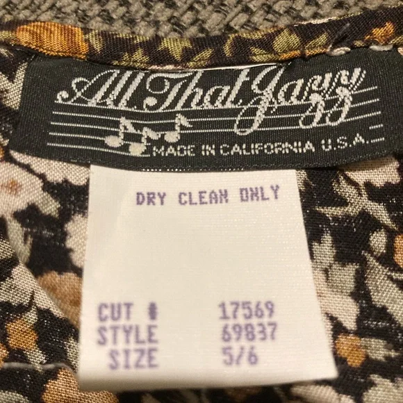 All That Jazz Maxi Dress, size 5/6, with adjustable waist strap, preowned - Picture 6 of 6